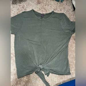 Sage Green Knot Blouse